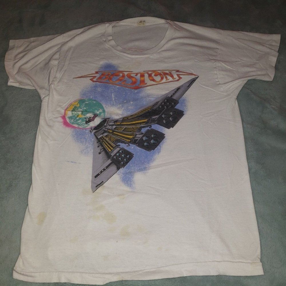 Vintage Boston Concert T Shirt 1987 US Tour Size Large
